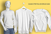 Long Sleeve T-shirt Mockups, a Shirt Mockup by simuradi (Thumbnail 4 of 5)