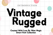Vintage Rugged, a Slab Serif Font by Wow Magic (Thumbnail 1 of 3)
