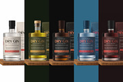 GIN BOTTLE MOCKUP V3, a Product Mockup by HexenDesigns (Thumbnail 3 of 13)