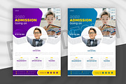 Admission Flyer Design, a Flyer Template by MxVect Stock (Thumbnail 1 of 3)