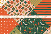 Christmas seamless patterns, a Graphic by Olive & Mimosa (Thumbnail 2 of 3)