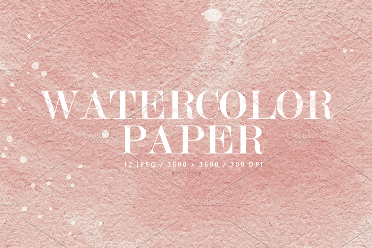 12 Watercolor Papers - Part 2, a Texture Graphic by Orange Fox (Photo 1 of 5)