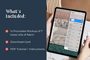Fabric Rolls Procreate Mockup, a Household Mockup by Fern & Quill (Thumbnail 3 of 12)