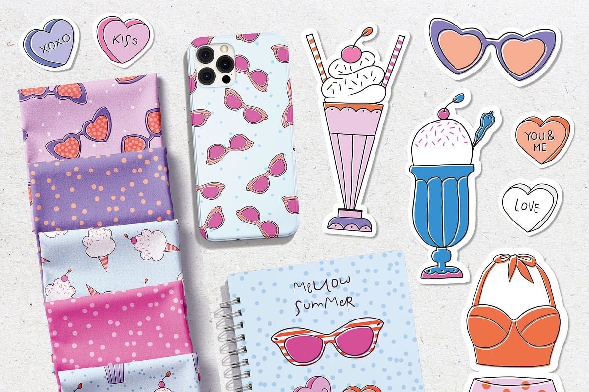 Mellow Summer Collection, an Object Graphic by Miss Poopy Studio (Photo 3 of 9)