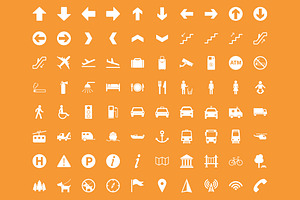 Transit - 80 Wayfinding Icons
