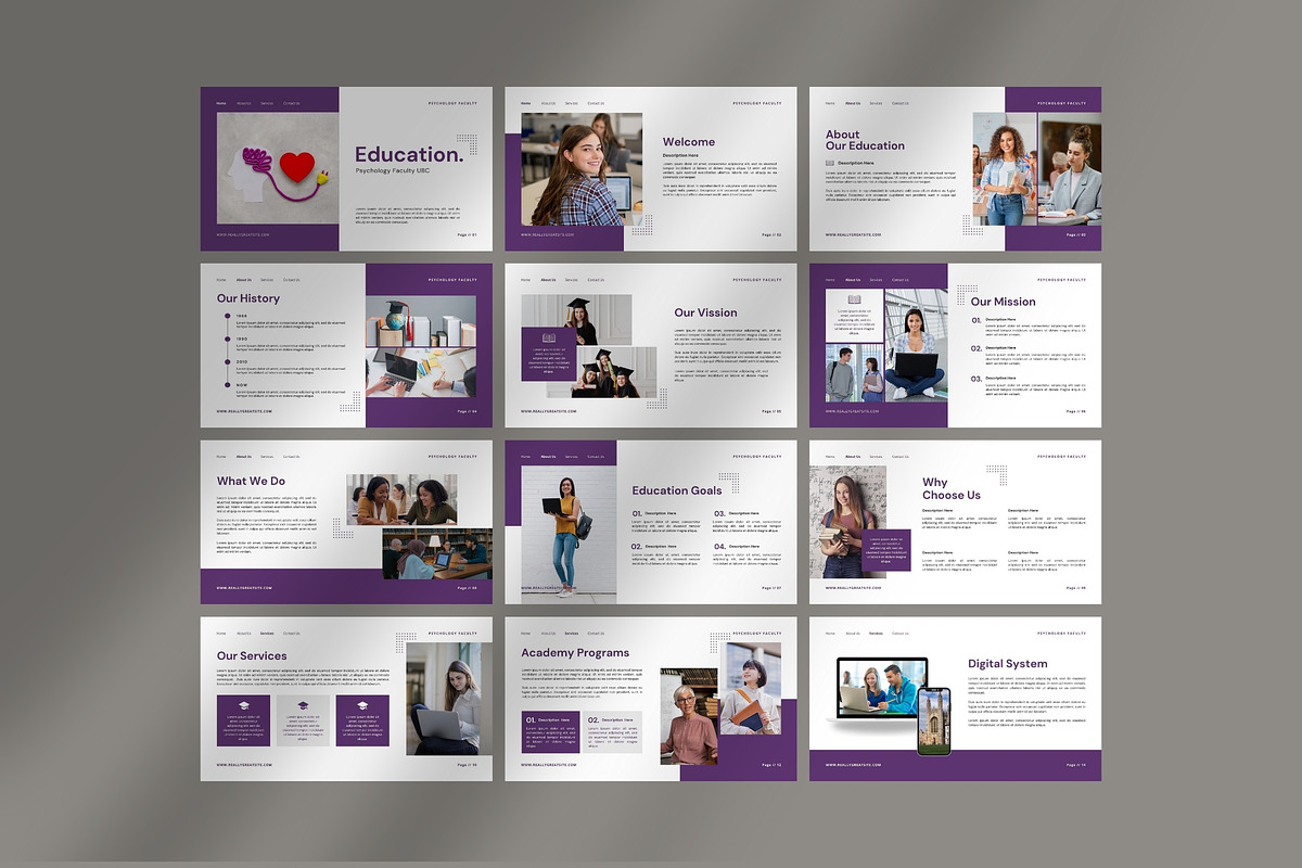 Psychology Education, a Presentation Template by FIBRINOSÄ (Photo 2 of 2)
