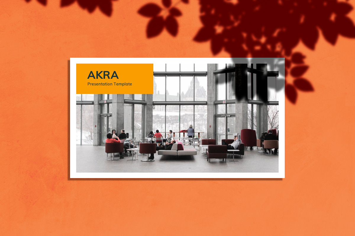Akra PPT Presentation Template, a Presentation Template by Pixelz Studio (Photo 1 of 12)