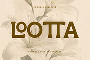 Lootta – Bold Rounded Display Font, a Serif Font by Artiveko (Thumbnail 1 of 8)