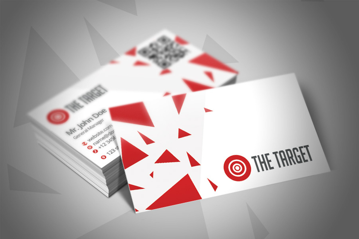 The Target Business Card, a Business Card Template by Rafael Oliveira (Photo 1 of 5)