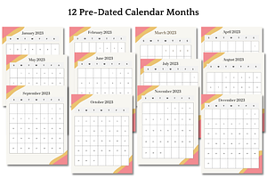 2023 Calendar Planner Canva Template