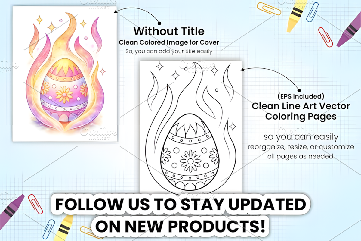 Easter Egg Magic Coloring Pages, a Seasonal Illustration by Design Station (Photo 3 of 3)