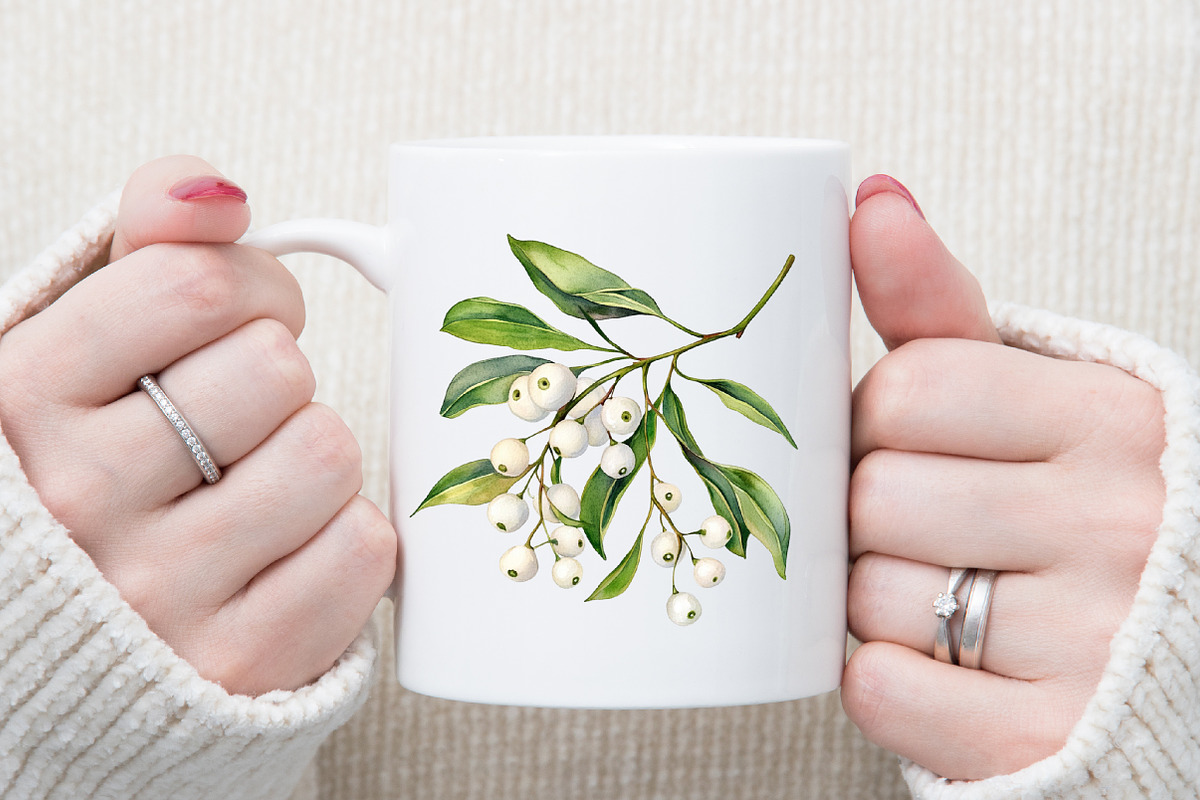 Watercolor Winter Berry Christmas Se, an Illustration by Sublimation Artist (Photo 5 of 6)