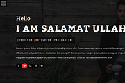 Salamat || Personal Portfolio, a HTML Template by Xoventech (Thumbnail 1 of 5)