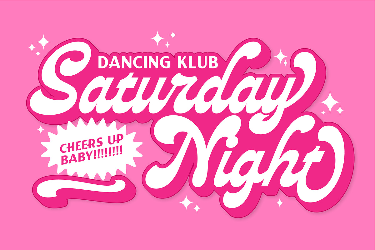 Fleurencia - 70's Adorable Script, a Script Font by Roams Type (Photo 2 of 12)