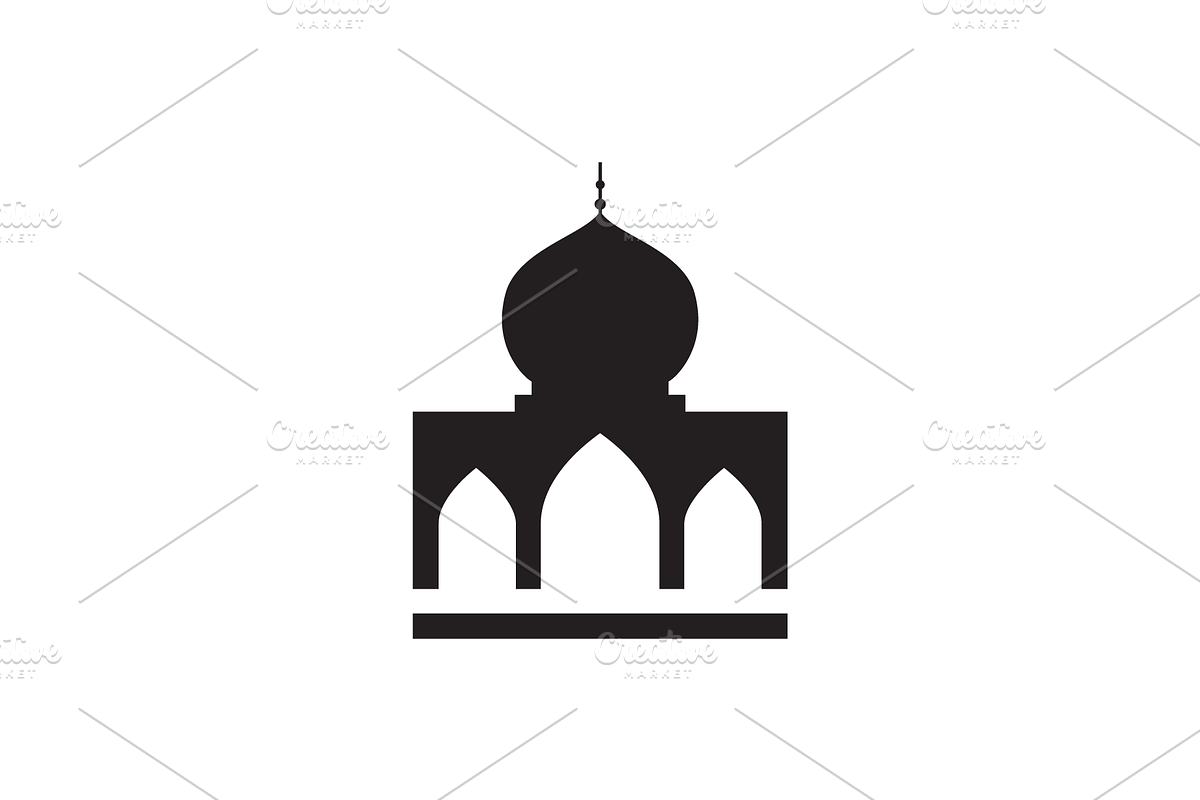 mosque architecture logo design, a Branding & Logo Template by devastd