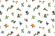 Abstract flowers, seamless patterns, a Pattern Graphic by Good Studio (Thumbnail 4 of 11)
