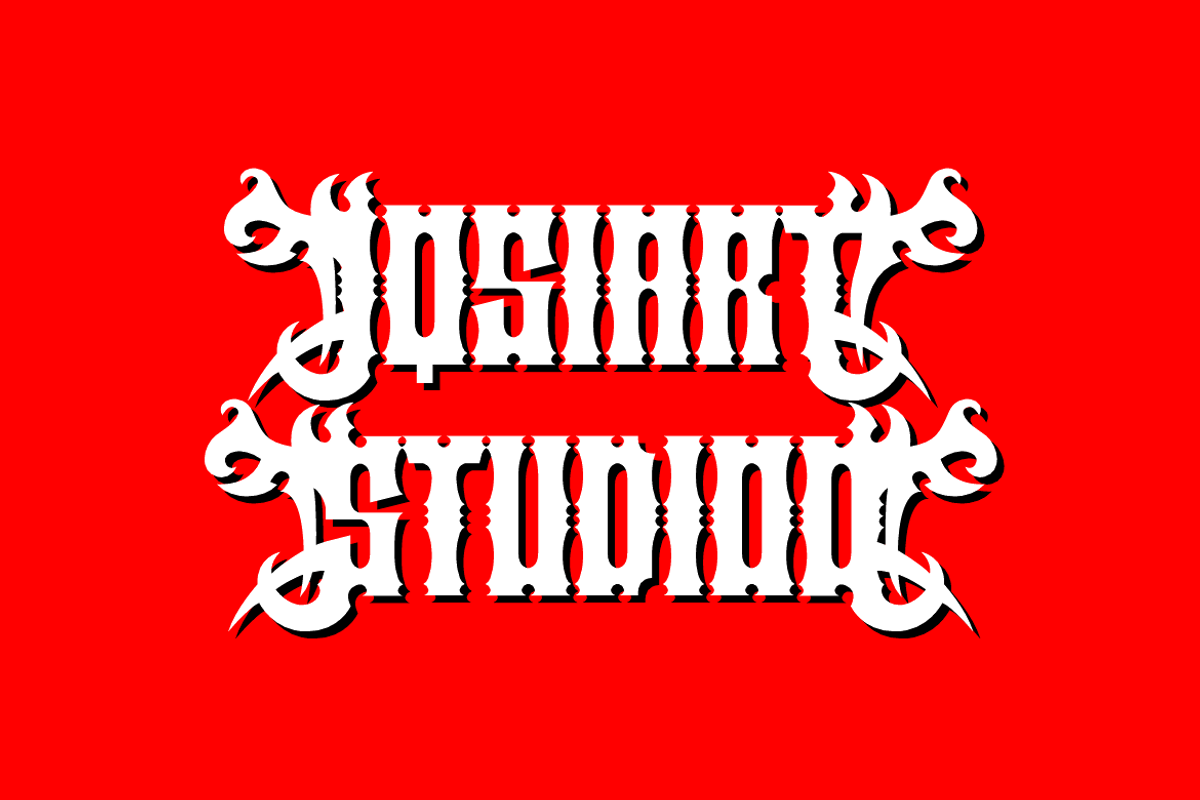 Glien Swoler - Blackletter Font, a Blackletter Font by Iqsiart Studio (Photo 6 of 8)