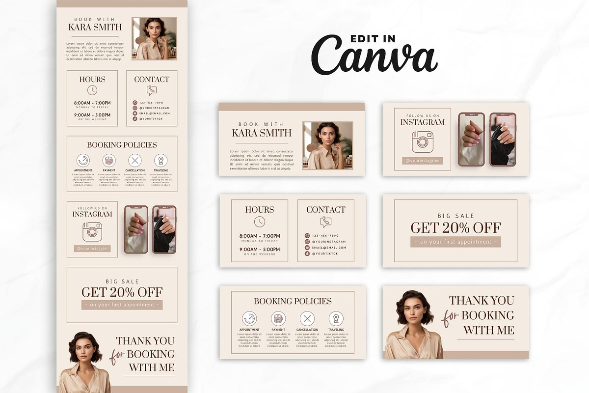 Nail Tech Acuity Scheduling • Canva, a Websites & App Template by OniriqveDesigns (Photo 2 of 8)