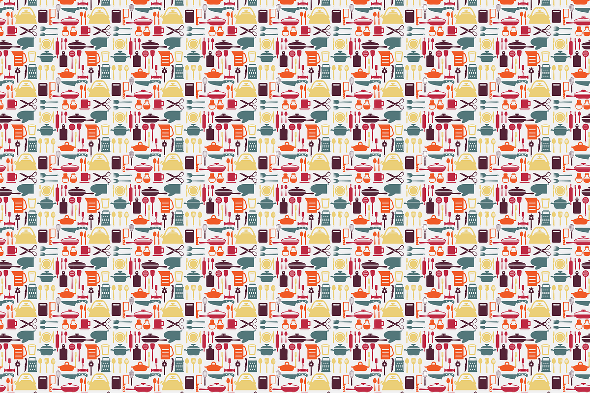 Kitchen Utensils Pattern preview 2