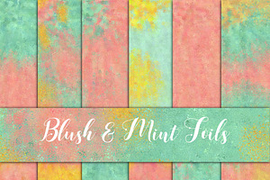 Mint & Blush Digital Paper