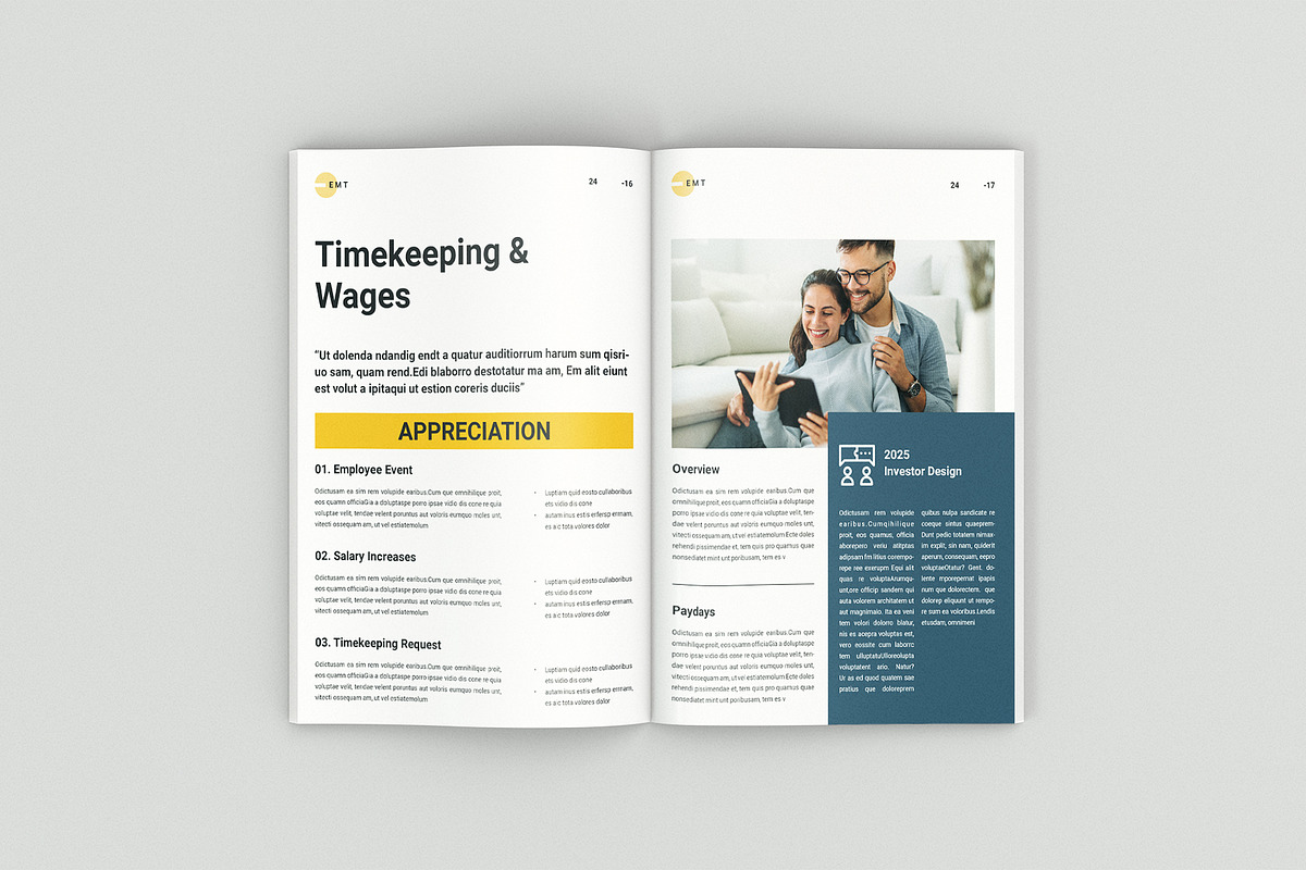 The Employee Handbook Template, a Brochure Template by ArtisanaAura (Photo 9 of 14)