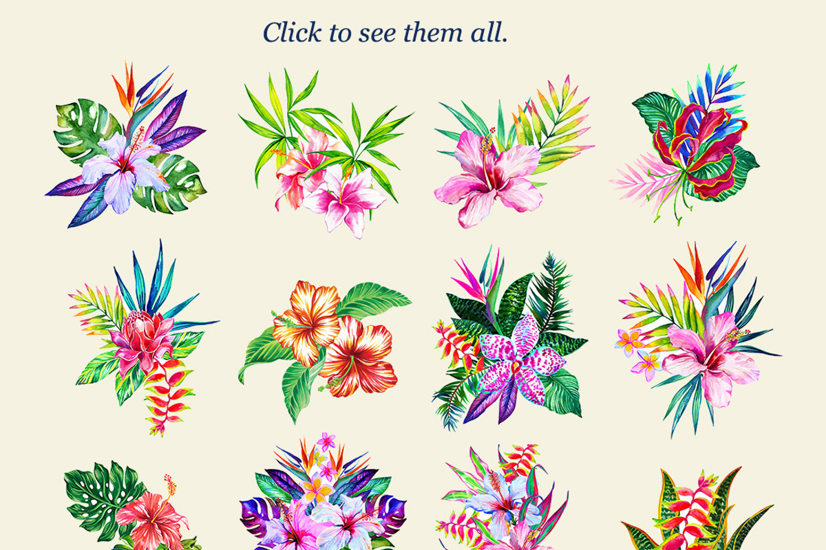 Watercolor Bouquets, a Decorative Illustration by RosaPompelmo (Photo 2 of 2)