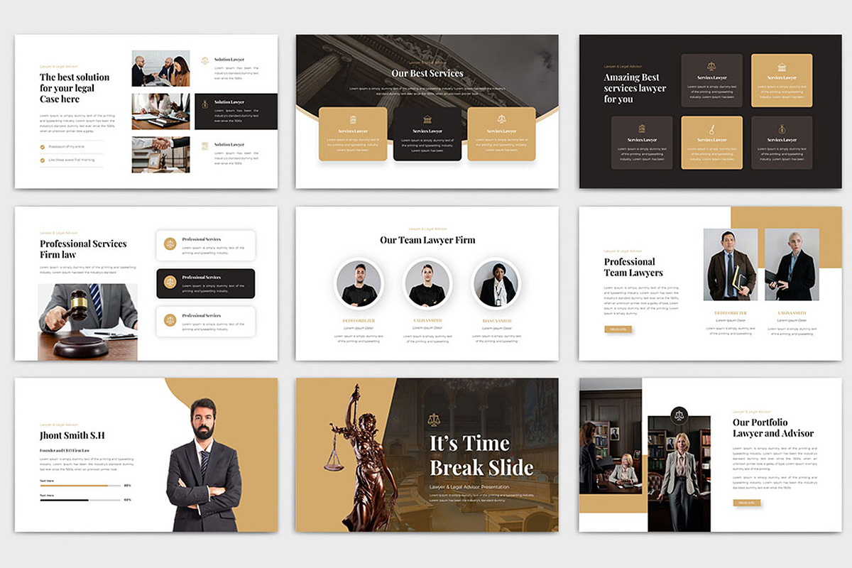 Justice Presentation Template, a Presentation Template by TypeMakers