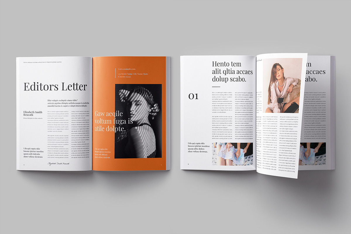 Lifestyle Magazine Template, a Magazine Template by ElvinPrint (Photo 3 of 9)