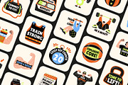 Animated Gym Stickers Collection, an Emoji Icon by Brickclay (Thumbnail 5 of 5)