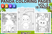 Cute Panda Coloring Pages for KDP, an Animal Illustration by Akrinity Digital (Thumbnail 1 of 3)