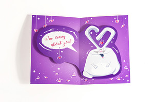 Crazy Bunny DIY Pop Up Card