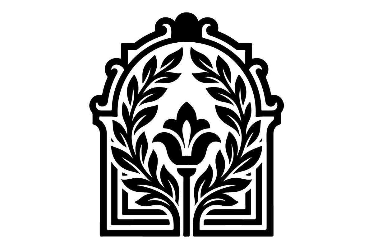 Ornamental Floral Arch Silhouettes, an Object Graphic by hafijul (Photo 2 of 4)