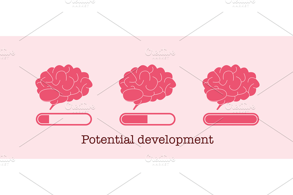 Potential development concept, an Education Illustration by Vector Creator