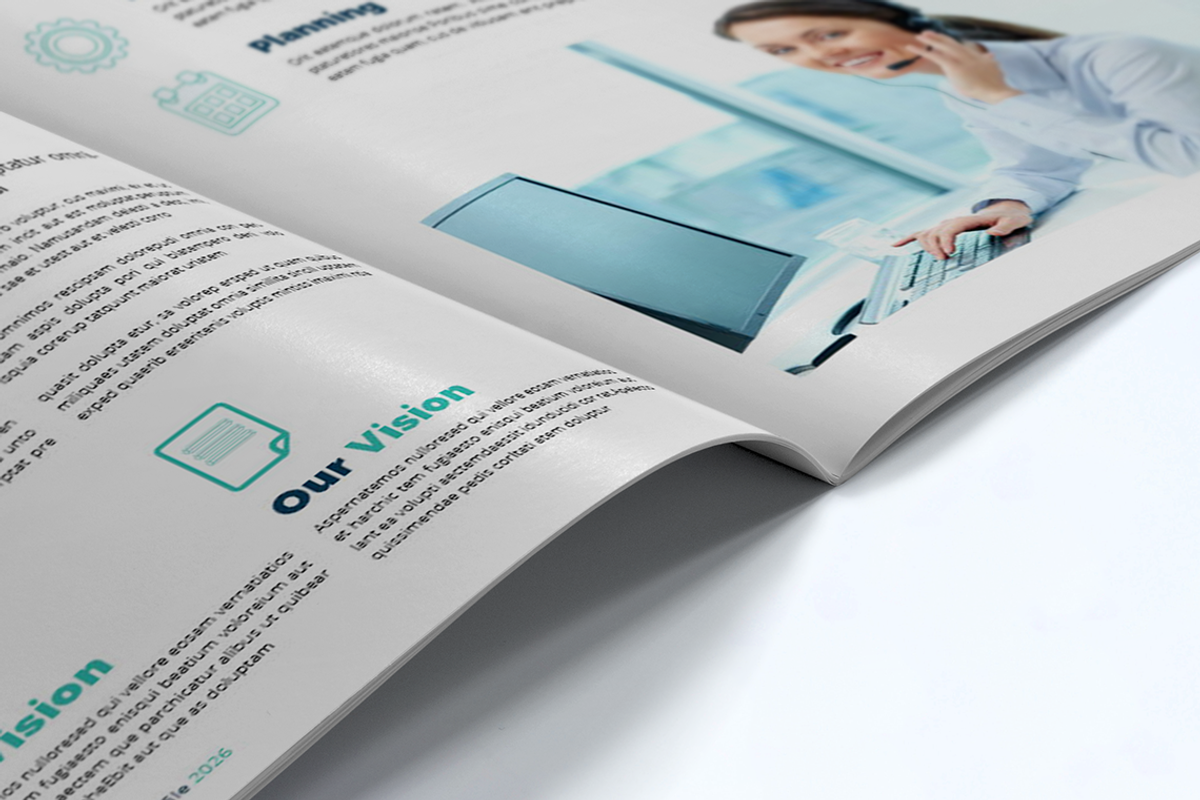 Company Profile Template, a Brochure Template by UnicodeID (Photo 5 of 12)