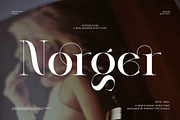 Norger Elegant Serif Font, a Sans Serif Font by Perfectype (Thumbnail 1 of 8)