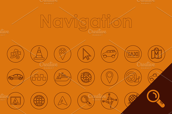 49 Navigation Simple Icons