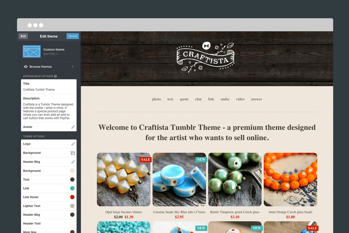 Craftista Tumblr Theme, a Websites & App Template by Themelantic (Photo 5 of 5)