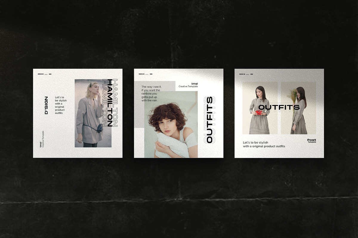 HAMILLTON - Social Media Pack Bundle, a Social Media Template by Dirtytemp Studio (Photo 5 of 14)