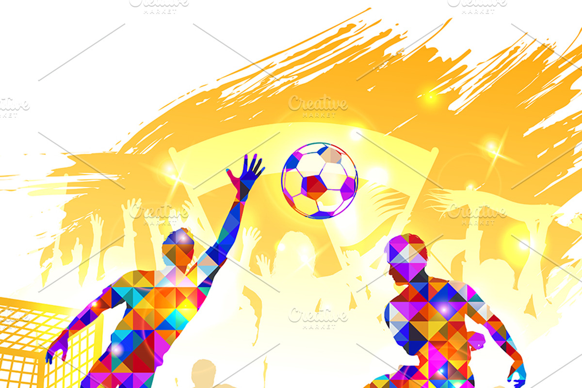 Soccer posters and silhouette player, a Decorative Illustration by TAlex (Photo 6 of 6)