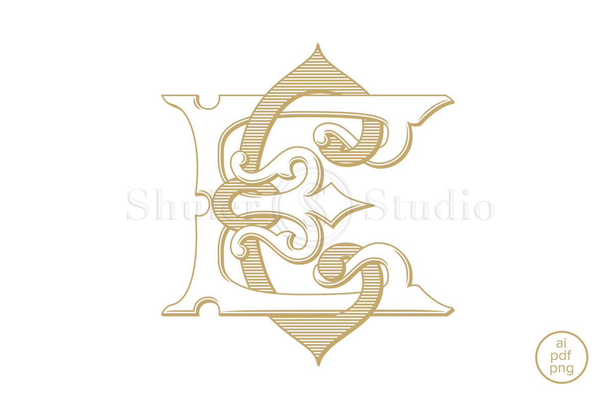 CE Monogram EC Monogram, an Illustration by Shuler Studio (Photo 2 of 6)