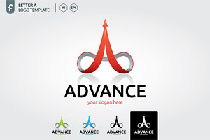 Letter a logo template