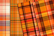 Orange Plaid Halloween Paper 12x12, a Texture Illustration by Area (Thumbnail 9 of 17)