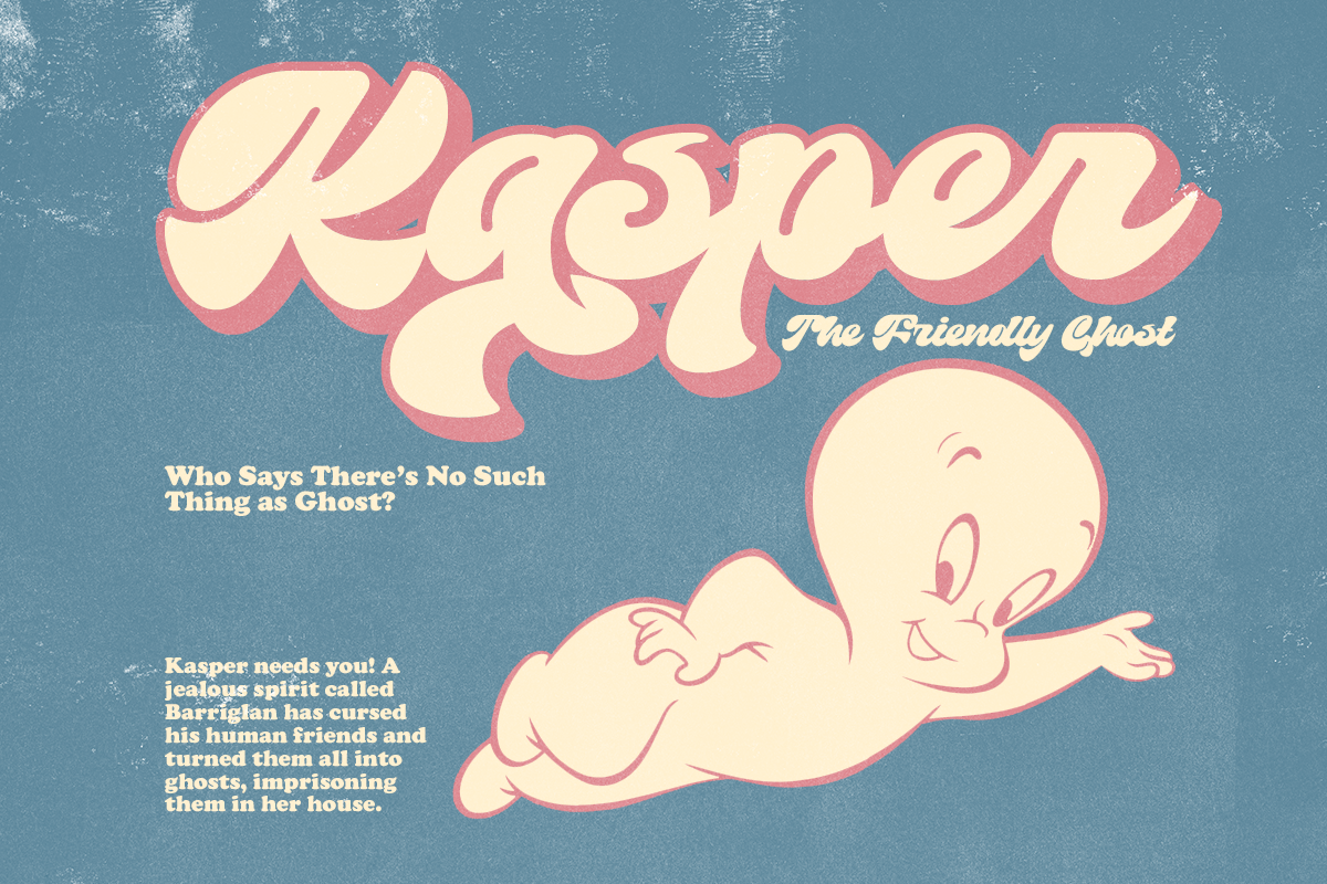 Flicking - Groovy Retro (Shadow), a Script Font by Dharmas Foundry (Photo 2 of 13)