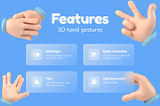 Floating 3D Hands Icons, an Object 3D Model by Vectors Market (Thumbnail 2 of 9)