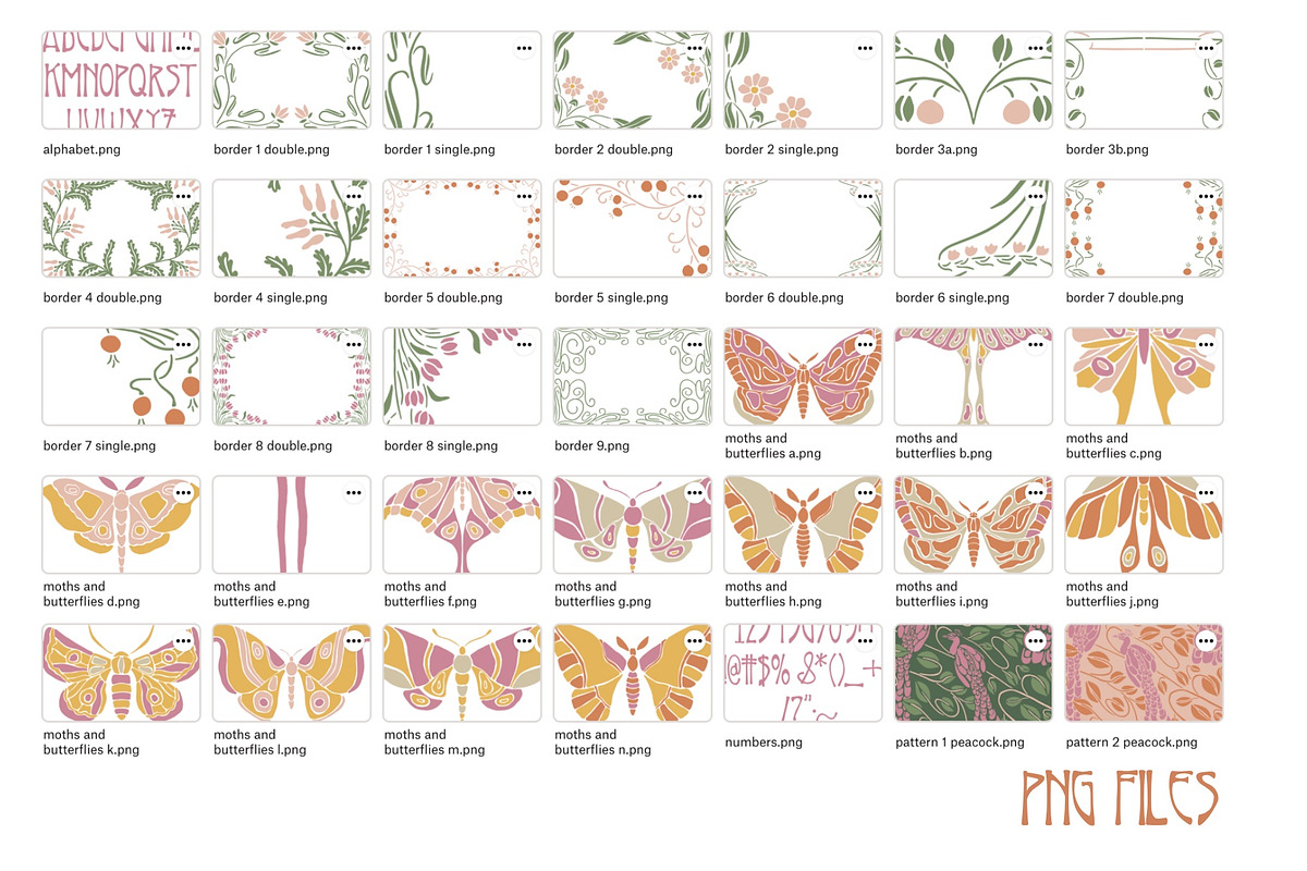 Art Nouveau Graphics Set, an Object Graphic by Liz Kohler Brown (Photo 25 of 27)