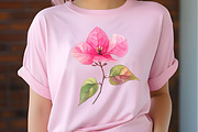 Bougainvillea Flower Watercolor PNG, a Seasonal Illustration by RobertsArt (Thumbnail 3 of 7)
