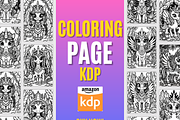 coloring page cute unicorns, an Illustration by Artify Nest LTD (Thumbnail 3 of 3)