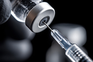 Close up of a medical syringe, a Health & Medical Photo by MistyDay
