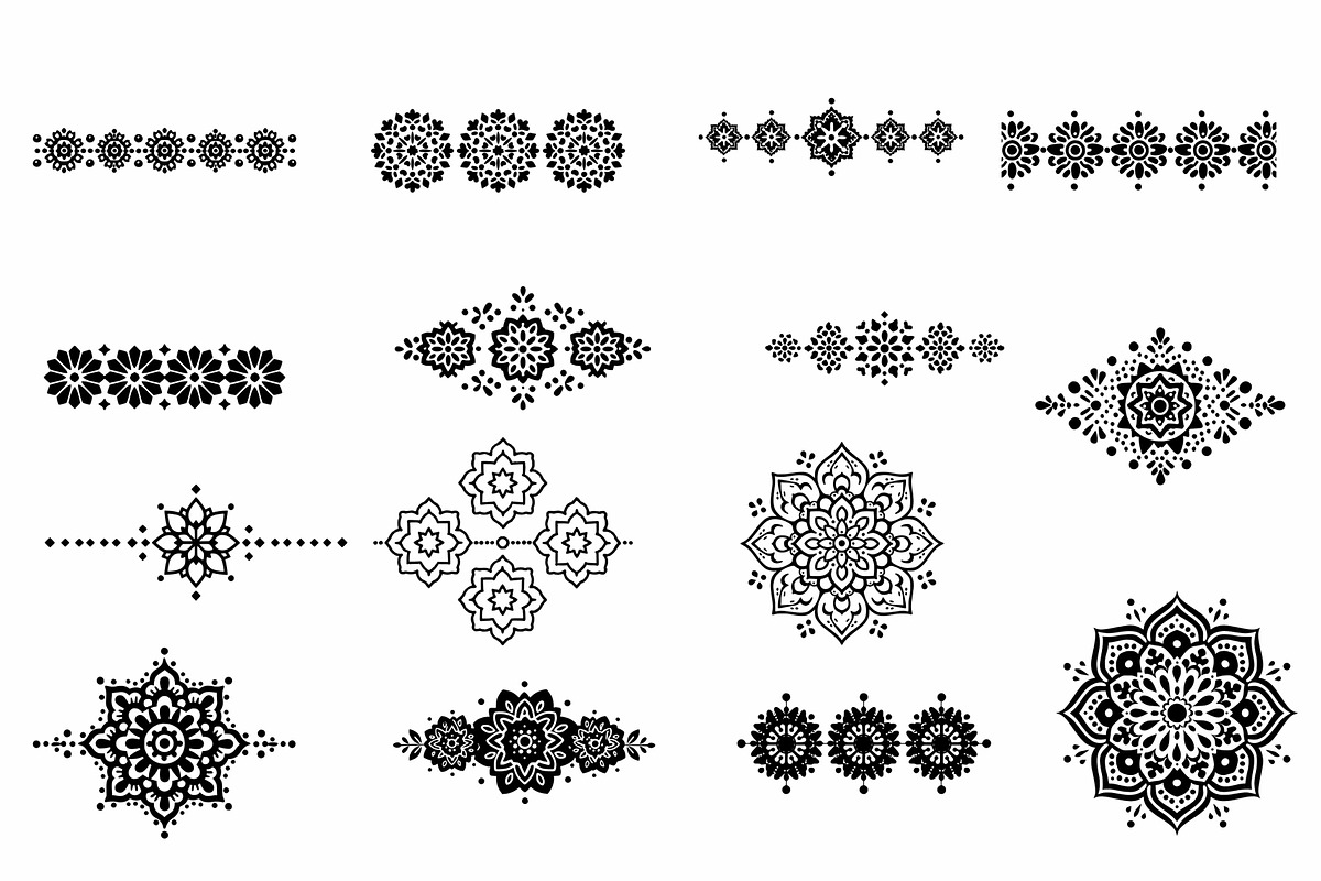 Mandala Inspired Frames and Dividers, an Object Graphic by Pattern Whimsy (Photo 4 of 5)