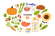 Food products, vitamin groups set, a Food Illustration by Good Studio (Thumbnail 16 of 19)